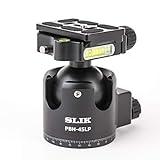 SLIK PBH-45LP - Bola Profesional de Perfil bajo, Aluminio, Carga máxima 20 kg, Bandeja rápida Arca-Swiss 3 Niveles de Burbuja