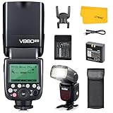 Godox V860II-N Flash para Nikon, 2.4G Inalámbrico TTL HSS 1/8000s con Li-on Batería Camara Flash Speedlite para Nikon D500 D7200 D5500 D5300 D300 D300S etc