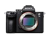 Sony Alpha 7 III - Cámara evil de fotograma completo (Enfoque automático rápido 0.02s, estabilización de imagen óptica de 5 ejes, 4K HLG, mayor duración de batería), Color negro