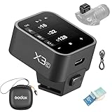 Godox X3C X3-C 2.4G OLED-Pantalla Táctil Disparador Flash TTL inalámbrico Disparador con Conversión de TCM con batería de Iones de Litio incorporada de 3.7V 850mah para Canon Cámara (X3C)