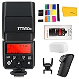 Godox TT350S TTL Cámara Flash Speedlite para Sony GN36 2.4G HSS 1 / 8000s GN36 Compatible para Sony Mirrorless Digital Camera