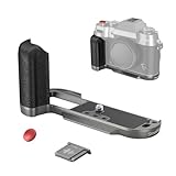 SMALLRIG X-T50 Empuñadura, Mango de Silicona en Forma de L para FUJIFILM X-T50, Placa Incorporada para Arca, con Botón Obturador y Cubierta para Zapata, Plata Carbón - 4712B
