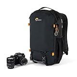 Lowepro Trekker Lite BP 150, Mochila para Cámara, con Inserto Extraíble, con Sistema de Correas para Accesorios, Negro, para Cámara Sin Espejo, Compatible con Sony Alpha 6000, Negro