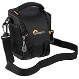 Lowepro Adventura SH 115 III, Bolso de Hombro para Cámara, con Correa Ajustable/Desmontable, para Cámara sin Espejo, Compatible con Sony Alpha 6000 Series, Negro