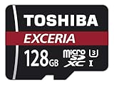 Toshiba EXCERIA M302-EA - Tarjeta de memoria MicroSDXC de 128 GB (UHS-I Clase 10), color negro