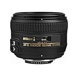 Nikon AF-S 50mm F1.4 G - Objetivo para Nikon (distancia focal fija 50mm, apertura f/1.4) color negro