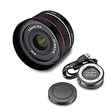 Samyang AF 24 mm F2,8 FE estación de Lente para Sony e y Objetivo APS-C i Pancake Gran Angular con Enfoque automático rápido i Distancia Focal Fija para Sony e Mount Alpha A7C, A7 III, A6100, Negro