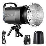 NEEWER S101-300W Pro Luz Flash Estroboscópica con 2,4G Disparador 150W Lámpara Modelado 300Ws GN58 5600K Reflector Bowens Mount Modo S1/S2 Compatible con QPRO para Fotografía Retrato Producto Estudio