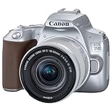 Canon EOS 250D - Cámara Digital (24,1 MP, 6000 x 4000 Pixeles, CMOS, 4K Ultra HD, Pantalla táctil) Plata - Kit con Cuerpo y EF-S 18-55IS STM