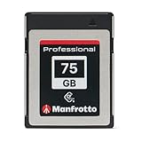 Manfrotto 75GB Professional Memory Card, PCIe 3.0, CFexpress Tipo B, para Cámaras DSLR Pro y CSC Avanzadas, Graba Vídeo 8K, 6K, 4K