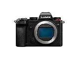 Panasonic LUMIX DC-S5E-K - Cámara Evil de 24 MP (Pantalla táctil de 3', Estabilizador Óptico de 5 Ejes, Visor OLED, RAW, Wi-Fi, 4 K, Función AF, Protección contra Polvo y Salpicaduras) Negro