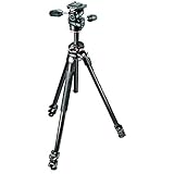 Manfrotto 290 Dual - Kit trípode con rótula 3 Way (aluminio)