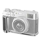 NEEWER X100VI Placa Base para Fujifilm X100VI X100V, Soporte en Forma de L para Cámara Retro con Empuñadura, Placa L Compatible con Cabeza de Trípode Tipo Arca, Platero, CA083