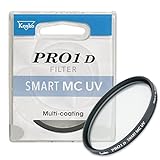 Kenko Filtro de Lente UV, PRO1D Smart MC UV 82mm, para la protección del Objetivo de la cámara, Función de Corte UV, Revestimiento múltiple de Baja reflexión, 398692