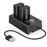 SMALLRIG Baterías de Repuesto para Cámara Compatible con NP-FW50 (2Pack) y Cargador de Pantalla LCD para Sony ZV-E10,A6000,A6500,A6300,A6400,A7,A7 II,A7R II,A7S II,A7S, A7R,RX10,1030mAh - 3818