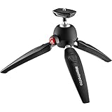 Manfrotto MTPIXIEVO-BK PIXI EVO - Mini trípode de 2 Secciones para cámaras sin Espejo, cámaras compactas, réflex Digitales, vídeo, tamaño Compacto, Aluminio, Negro