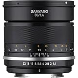 Samyang - Objetivo para cámara, 85 mm F1.4 MK2 Fuji X, Negro
