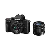 Panasonic Lumix G100W | Cámara híbrida compacta + Lente Lumix 12-32mm + 35-100mm (Sensor 4/3 20MP, Pantalla orienente. tact., Visor 3680Kpts, Micro OZO Audio, 4K 30p) Negro – Versión Francesa