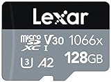 Tarjeta Lexar Professional 1066x 128GB microSDXC UHS-I Serie Silver, Incluye Adaptador SD, hasta 160MB/s de Lectura (LMS1066128G-BNAAG)
