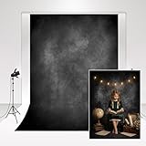 Kate Backdrops for Photography 1,5x2,2m/5x7ft Gradient Black Grey Studio Photo Backdrop Brumoso Niebla Arte Fotografía Fondo Revista Publicidad Disparo Photo Booth Youtube Video Backdround