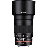 Samyang F1112201101 - Objetivo fotográfico DSLR para Canon EF (Distancia Focal Fija 135mm, Apertura f/2-22 ED UMC, diámetro Filtro: 77mm), Negro
