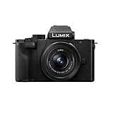Panasonic Lumix G100K | Cámara híbrida compacta + Lente Lumix 12-32 mm (Sensor 4/3 20MP, Pantalla Oriente. tact., Visor 3680Kpts, Micro OZO Audio, Vídeo 4K, Vlog-L) Negro – Versión Francesa