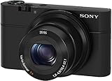 Sony DSC-RX100 - Cámara compacta (Sensor CMOS Exmor R 1.0 de 20.1 MP, F1.8-4.9, zoom 28-100, zoom óptico 3,6x, pantalla LCD de 3', estabilizador de imagen), negro