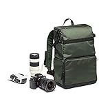 Manfrotto Street Slim Mochila para Cámaras Réflex y sin Espejo, Acceso Frontal y Trasero, Inserto Extraible para Cámera y Portátil, Mochila Compacta para Accesorios de Fotografía, Color Verde