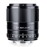 VILTROX 33mm F1.4 STM XF Objetivo de Enfoque Automático Objetivo de Enfoque Fijo APS-C Lente de Retrato Compacto Gran Apertura para Cámara Fujifilm X-Mount X-T3 X-H1 X20 X-T30 X-T20 X-T100 X-Pro2