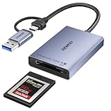 BENFEI Lector de Tarjetas CFexpress Tipo B con USB 3.2 (Gen 2) 10 Gbps, Adaptador CFexpress Tipo B USB-C y USB-A 2 en 1, Compatible con Windows/Mac/Linux/Android (no para Tarjeta XQD)