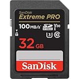 SanDisk Extreme PRO - Tarjeta de Memoria SDHC de 32 GB, hasta 95 MB/s, UHS-I, Class 10, U3, V30