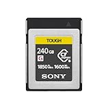 Sony CEB-G240T - Tarjeta de Memoria compacta Flash Express de 240 GB, Escritura de 1750 MB/s, grabaciones Raw y vídeo 4K con Alta tasa de bits