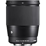 Sigma 16 mm F1.4 DC DN Contemporary - Objetivo para Sony E, color negro