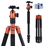 Rollei C5i - Tripode con Función de Monopod, Arca Swiss compatible, Naranja