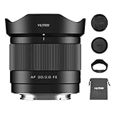 VILTROX 20mm F2.8 f/2.8 AF Objetivo para Montura E de Sony, Lente de autoenfoque de Marco Completo de Gran Angular Compatible con la cámara de Mone de Sony a7 a7III a7RII a7RIV a7SII A9 a7C