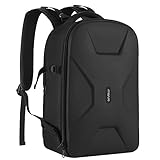 MOSISO Mochila Cámara,DSLR/SLR/Bolso para Fotográfica sin Espejo Funda Rígido Impermeable con Soporte Trípode&Compartimento Portátil Compatible con Canon/Nikon/Sony/DJI Mavic Drone,Negro