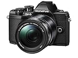 Olympus - Kit de cámara OM-D E-M10 Mark III Sistema Micro Four Third, Sensor 16 Mpx, autoenfoque táctil, Visor electrónico, vídeo 4K, Wi-Fi, en Negro con el M.Zuiko Digital 14-150mm F4.0-5.6 II Negro