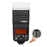 Godox TT350F TTL Flash Fuji, 2.4G 1/8000s HSS GN36 Mini Speedlite, 2500mAh 210 Veces Flash de Potencia Completa para Fuji DSLR Cámaras