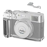 NEEWER X100VI Placa Base para Fujifilm X100VI X100V, Soporte en Forma de L para Cámara Retro con Empuñadura, Placa L Compatible con Cabeza de Trípode Tipo Arca, Platero, CA083