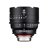 Rokinon Xeen XN24-NEX - Lente Profesional Cine (24 mm, T1.5), Color Negro