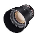 Samyang F1111203102 - Objetivo fotográfico DSLR para Nikon F Ae (Distancia Focal Fija 85mm, Apertura f/1.4-22 AS IF UMC, diámetro Filtro: 72mm), Negro