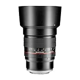 Samyang F1111210101 - Objetivo fotográfico DSLR para Fuji X (Distancia Focal Fija 85mm, Apertura f/1.4-22 AS IF UMC, diámetro Filtro: 72mm), Negro