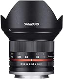 Samyang F1220510101 - Objetivo fotográfico CSC-Mirrorless para Fuji X (distancia focal fija 12mm, apertura f/2-22 NCS CS, diámetro filtro: 67mm), negro