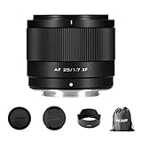 VILTROX Lente 25 mm f/1.7 XF para Fuji X, lente STM de gran apertura compatible con X-Mount X-T5, X-T4, X-T30 II, X-S10, X-T200, X-T30, X-T20, X-H1, X-H2, X-T3, X-T100