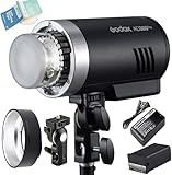 Godox AD300Pro Outdoor Flash, 300w 2.4G TTL Flash Strobe Speedlite, 1/8000 HSS, 320 Full Power Pop, 5600±100K Stable Color, 12W Modeling Lamp, 0.01-1.5s Recycle Time(AD300Pro)