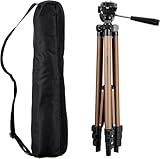 Amazon Basics Trípode ligero de 127 cm con funda, champán