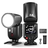 NEEWER Z2PRO-F 2,4G TTL Flash Cabeza Redonda Speedlite Compatible con Fujifilm, Inalámbrico Compatible con Godox, 76Ws 1/8000s HSS, Interfaz Mejorada, Interruptor TTL/M TCM, Batería 7,2V/3000mAh
