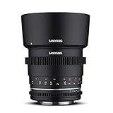 Samyang SA1811 - Lentes de Cámara Compatibles con Canon 85MM T1.5 MK2, Negro