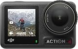 dji Osmo Action 4 Pack Esencial: cámara de acción Sumergible 4K/120 fps con un Sensor de 1/1.3 Pulgadas, Gran Rendimiento con Poca luz, Color D-Log M de 10 bits, batería Duradera de 1770 mAh