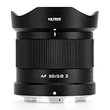 VILTROX 20 mm F2.8 Z para Nikon Z Mount, 20 mm f/2.8 Z-Mount Full Frame AF Lente para Nikon Z Mount, lente gran angular para Nikon Z Mount Z8 Z9 Z6 Z7 Z6 II Z7 II Z5 Z5 II